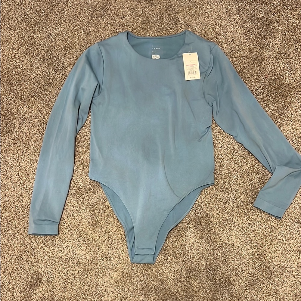 a new day Women's Long Sleeve Bodysuit in Blue